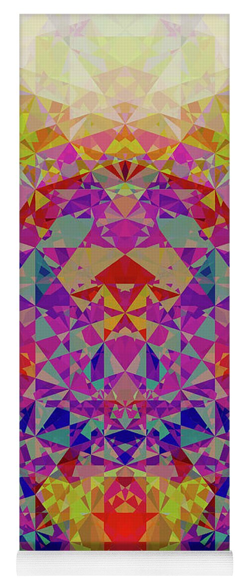  Yoga Mat featuring the digital art E5-10 5l 10d by Primary Design Co