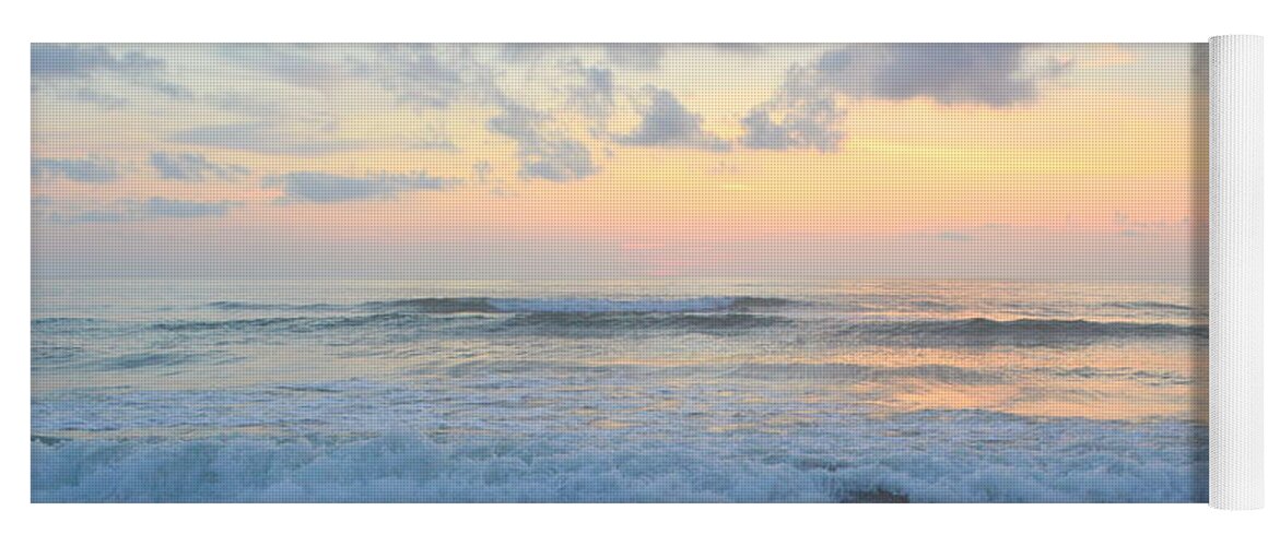 Obx Sunrise Yoga Mat featuring the photograph OBX sunrise 7/6 by Barbara Ann Bell