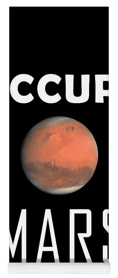 Occupy Mars Ca 2020 By Ahmet Asar Yoga Mat featuring the painting Occupy Mars ca 2020 by Ahmet Asar by Celestial Images