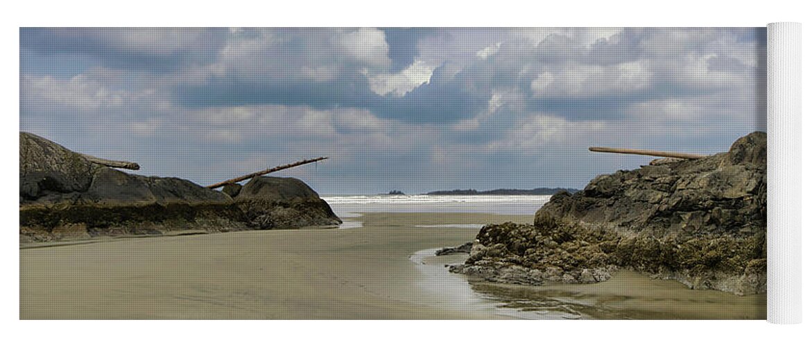 Landscape Yoga Mat featuring the photograph Ocean Between the Tide by Allan Van Gasbeck