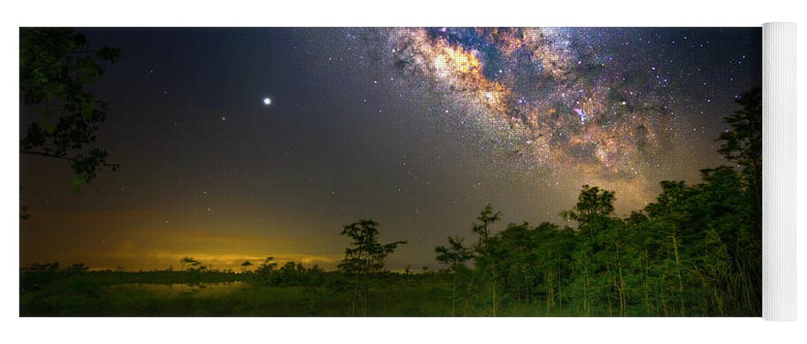 Milky Way Yoga Mat featuring the photograph Ocean of Stars by Mark Andrew Thomas