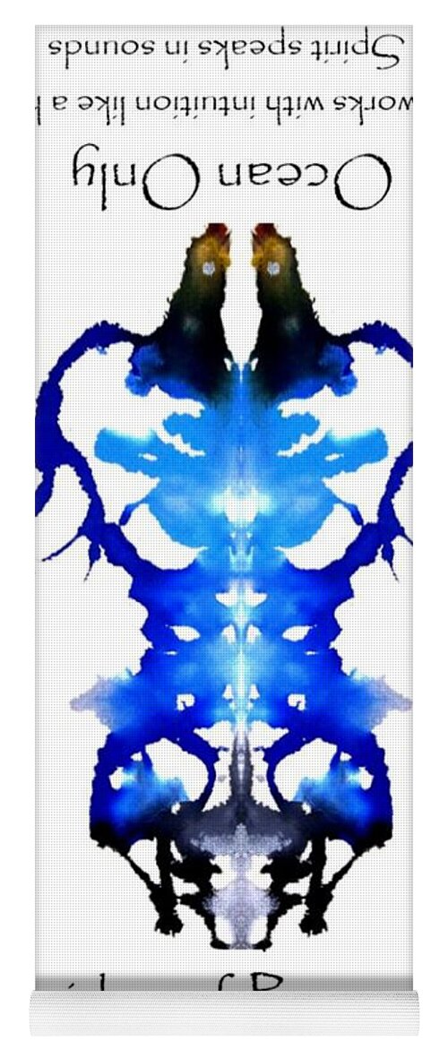 Abstract Yoga Mat featuring the painting Ocean Only Holistic by Stephenie Zagorski
