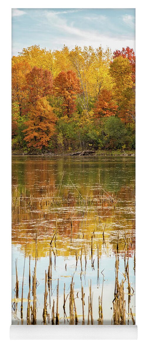 Pond Yoga Mat featuring the photograph Ochre Pond by Becqi Sherman