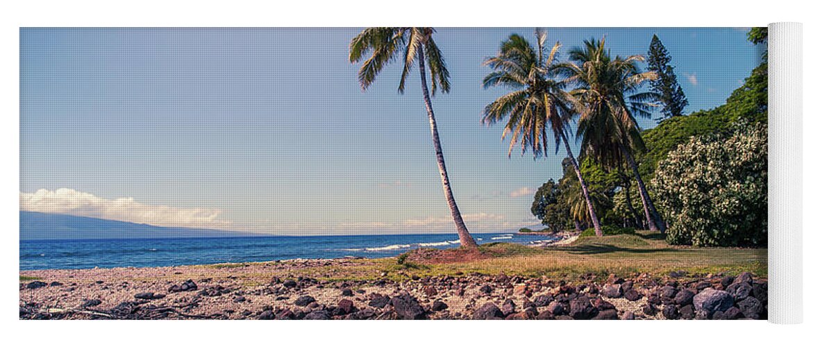 Maui Yoga Mat featuring the photograph Olowalu Bay by Chris Spencer