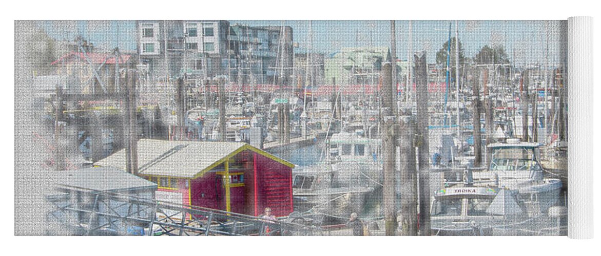 Campbell River Yoga Mat featuring the photograph Busy Harbour by Kathy Paynter