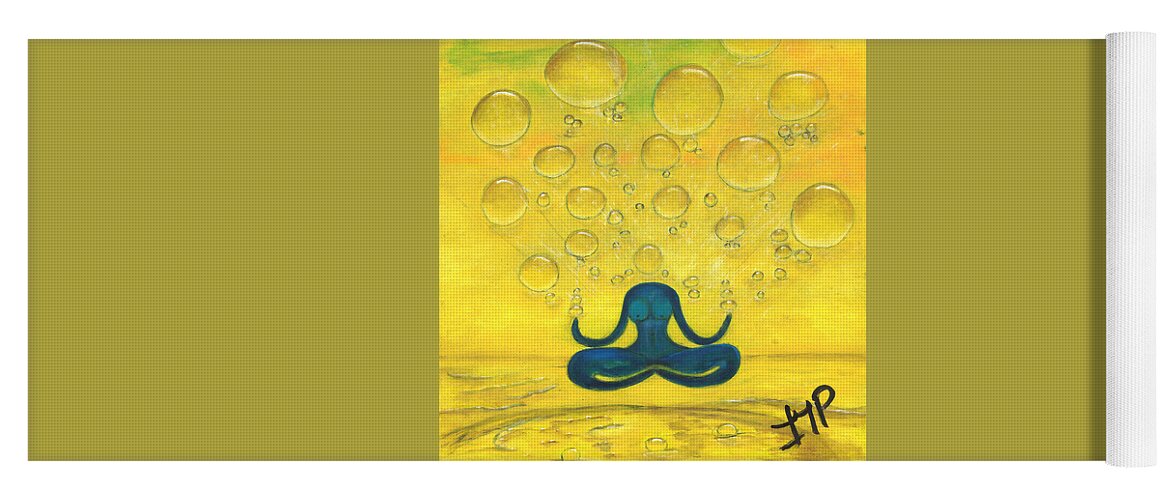 Spirituality Yoga Mat featuring the painting One Consciousness by Esoteric Gardens KN