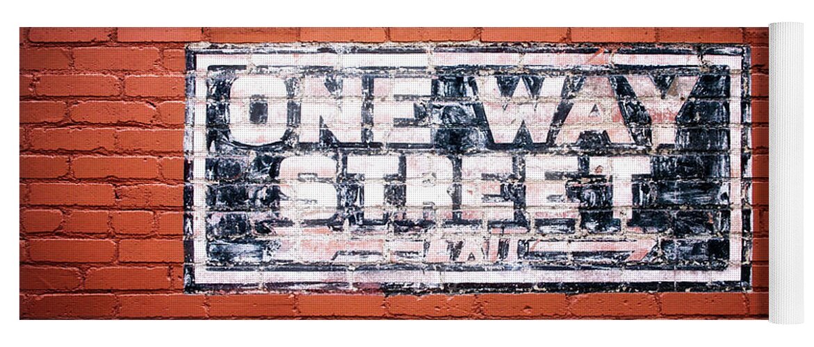 Oneway Yoga Mat featuring the photograph One Way Street by Gene Taylor