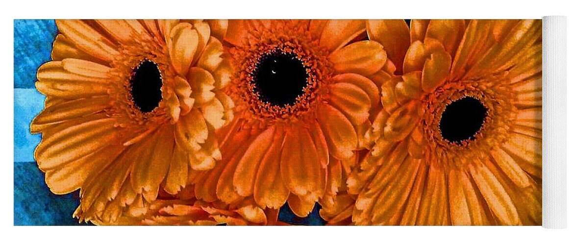 Flowers Yoga Mat featuring the photograph Orange Floral by Andrew Lawrence