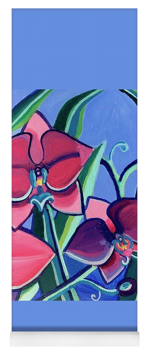 Flowers Yoga Mat featuring the painting Orchids by Debra Bretton Robinson