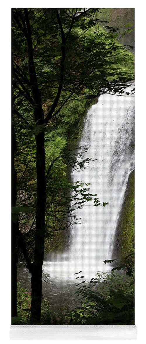 Waterfall Yoga Mat featuring the photograph Oregon Drop by Jim Whitley