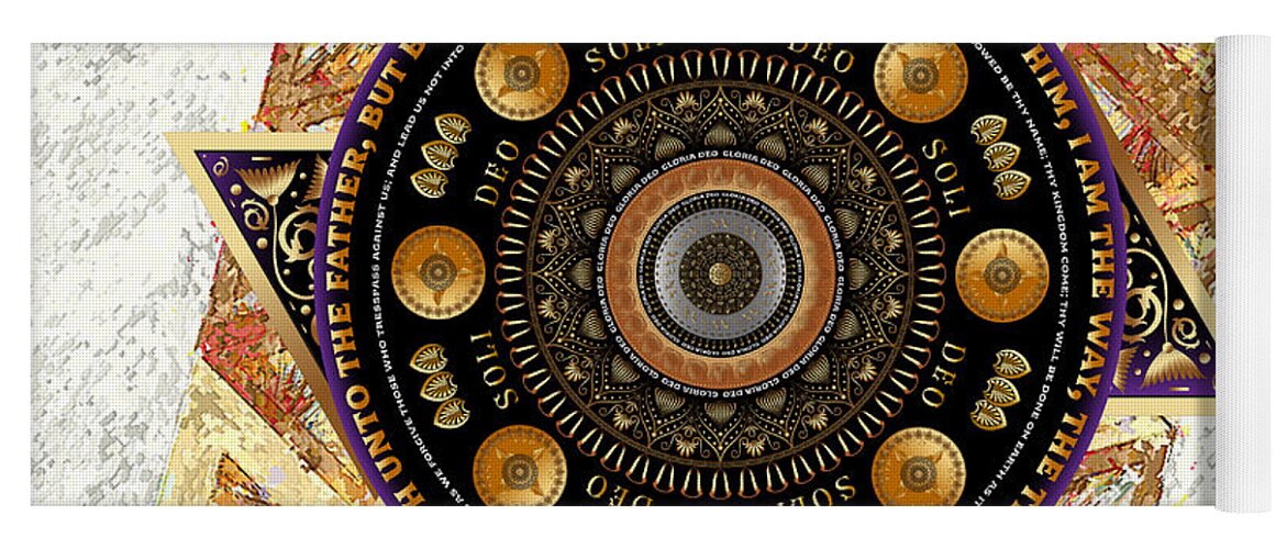 Mandala Graphic Yoga Mat featuring the digital art Ornativo Vero Circulus No 4289 by Alan Bennington
