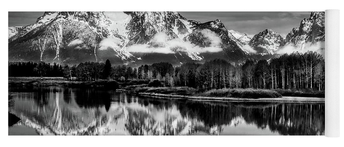 Oxbow Bend Yoga Mat featuring the photograph Oxbow Bend Grand Teton National Park Reflection by Karen Cox