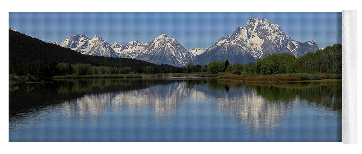 Oxbow Bend Yoga Mat featuring the photograph Grand Teton - Oxbow Bend - Snake River 2 by Richard Krebs