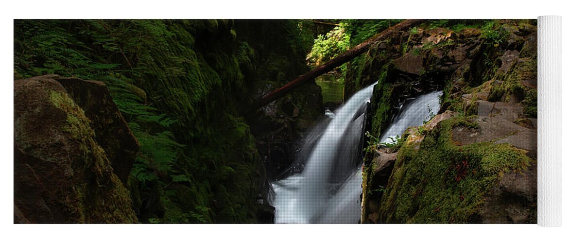 Yoga Mat featuring the photograph Pacific Northwest Waterfalls by Larry Marshall