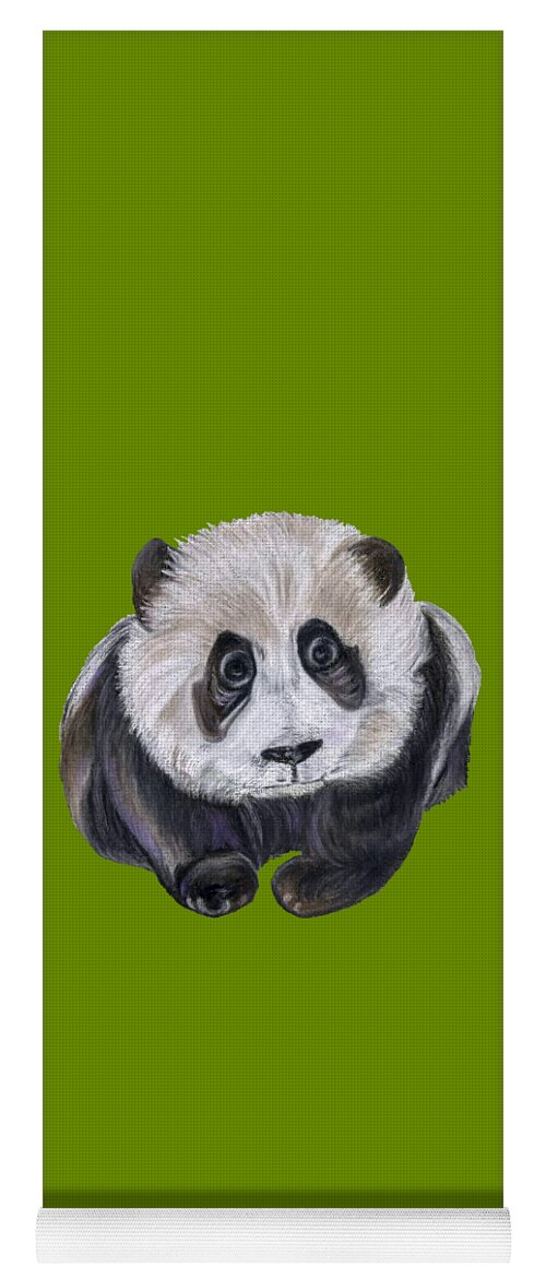 Panda Yoga Mat by Maria Sibireva - Pixels Merch