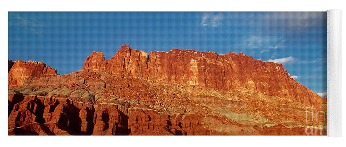 Dave Welling Yoga Mat featuring the photograph Panoramic Waterpocket Fold Capitol Reef National Park by Dave Welling