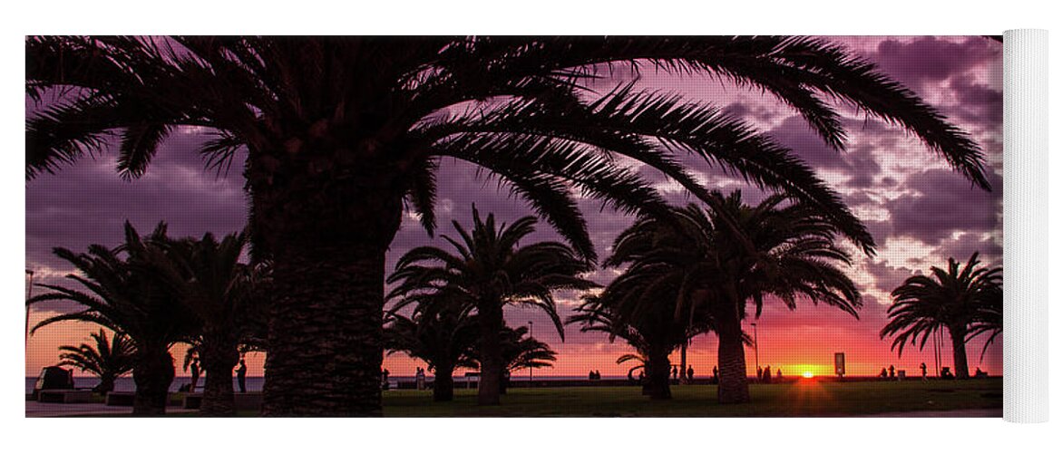 Meloneras Yoga Mat featuring the photograph Park Sunset by Josu Ozkaritz