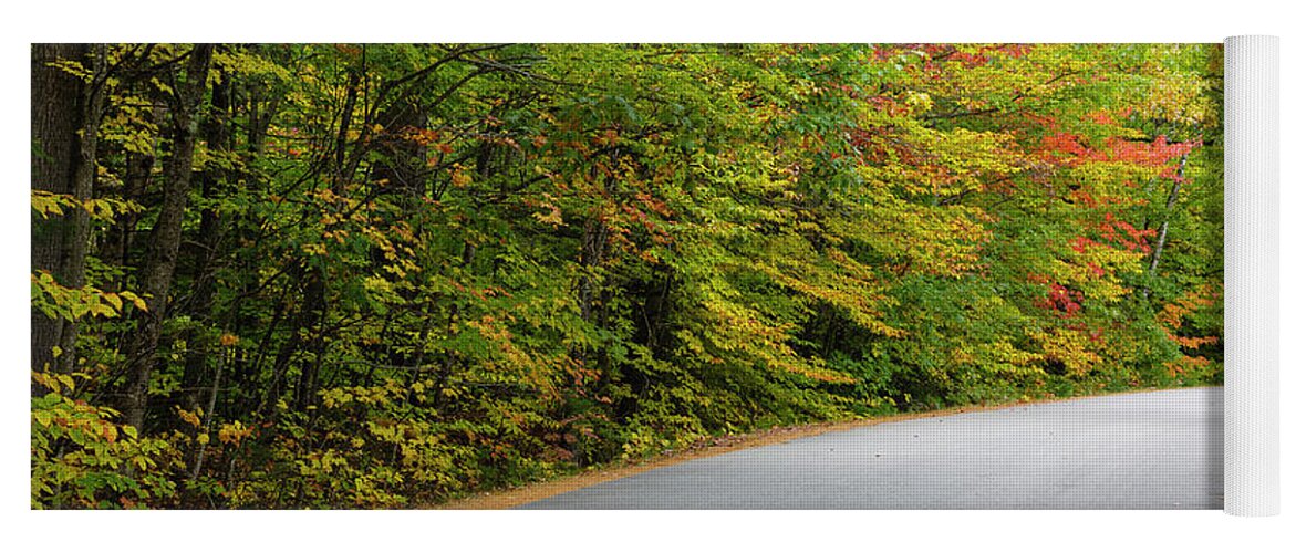 Albany Yoga Mat featuring the photograph Passaconaway Road - White Mountains New Hampshire USA by Erin Paul Donovan