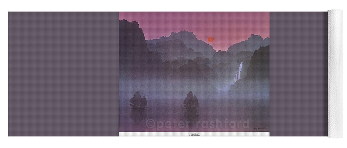 Seascape Yoga Mat featuring the painting Passageway by Peter Rashford