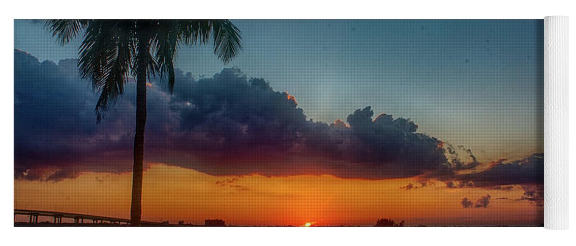 Sunset Yoga Mat featuring the photograph Peaceful by Quinn Sedam