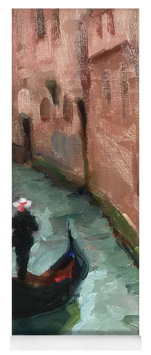 Venice Yoga Mat featuring the painting Peaceful times 1 by Ashlee Trcka