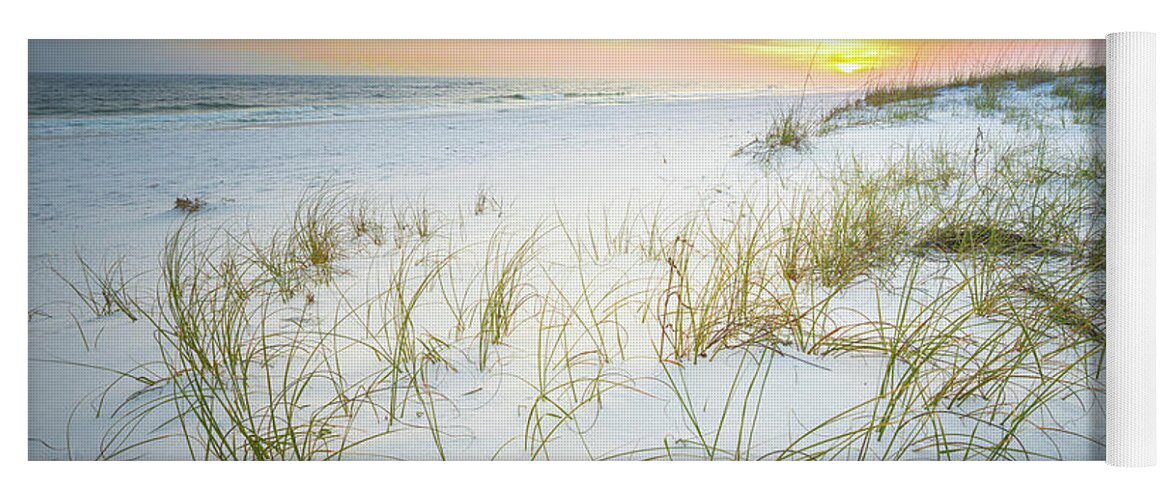 Beach Yoga Mat featuring the photograph Peaceful View At The Gulf Islands National Seashore Florida by Jordan Hill