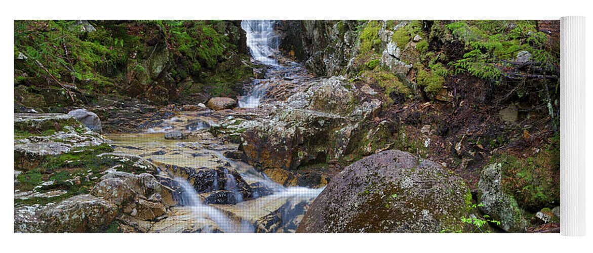 Avalon Path Yoga Mat featuring the photograph Pearl Cascade - White Mountains, New Hampshire by Erin Paul Donovan