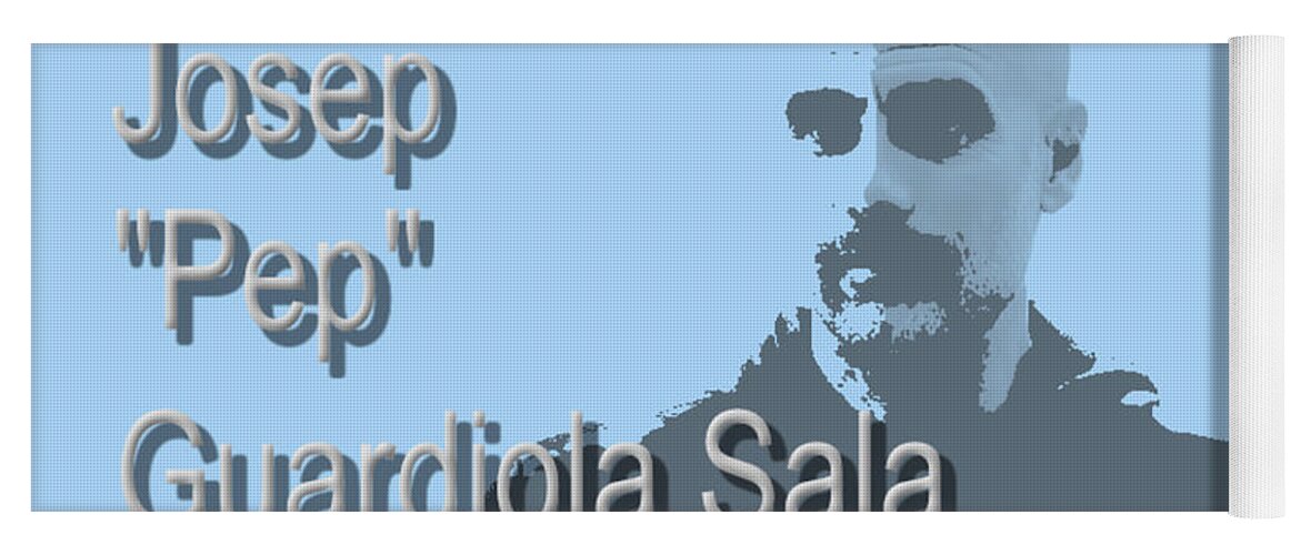 Pep Yoga Mat featuring the photograph Pep Guardiola by Pics By Tony