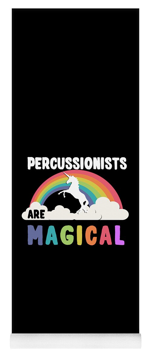 Funny Yoga Mat featuring the digital art Percussionists Are Magical by Flippin Sweet Gear
