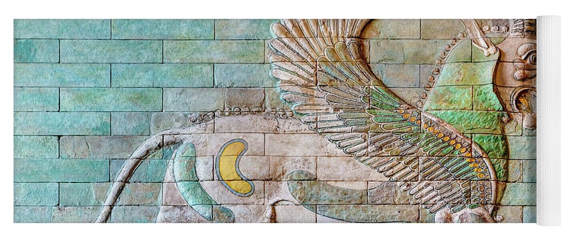 Persian Griffin Yoga Mat featuring the photograph Persian Griffin 01 by Weston Westmoreland