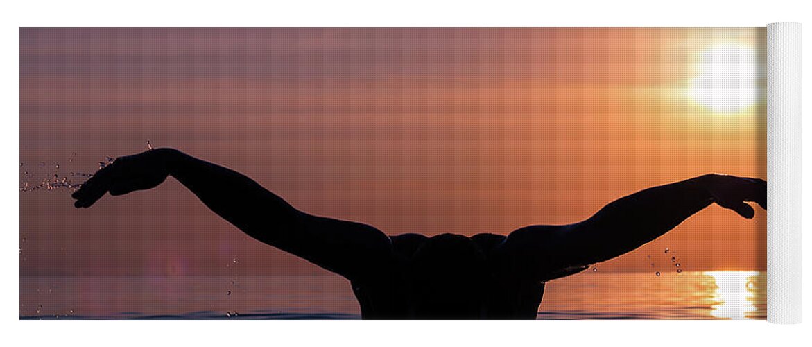 Sunset Yoga Mat featuring the photograph Phoenix by Josu Ozkaritz