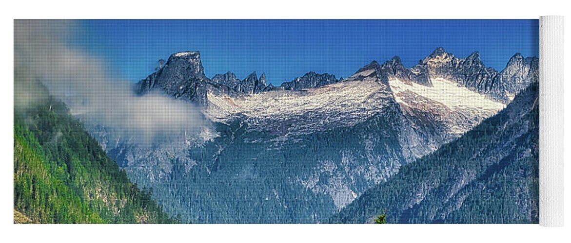 Mountains Yoga Mat featuring the photograph Picket Range by Dan Eskelson