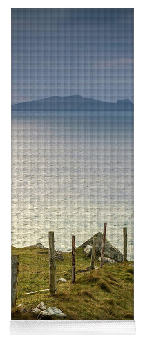 Coast Yoga Mat featuring the photograph Picketed Sleeping Giant by Mark Callanan