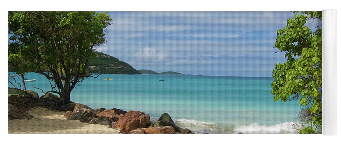 Beach Yoga Mat featuring the photograph Picturesque Caribbean Beach by Matthew DeGrushe