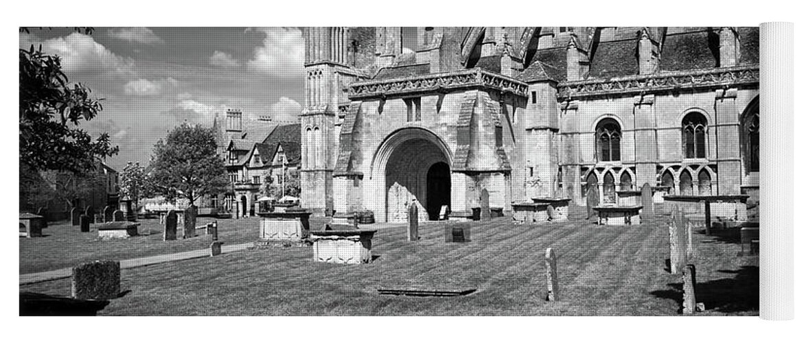 Britain Yoga Mat featuring the photograph Picturesque Malmesbury Abbey by Seeables Visual Arts