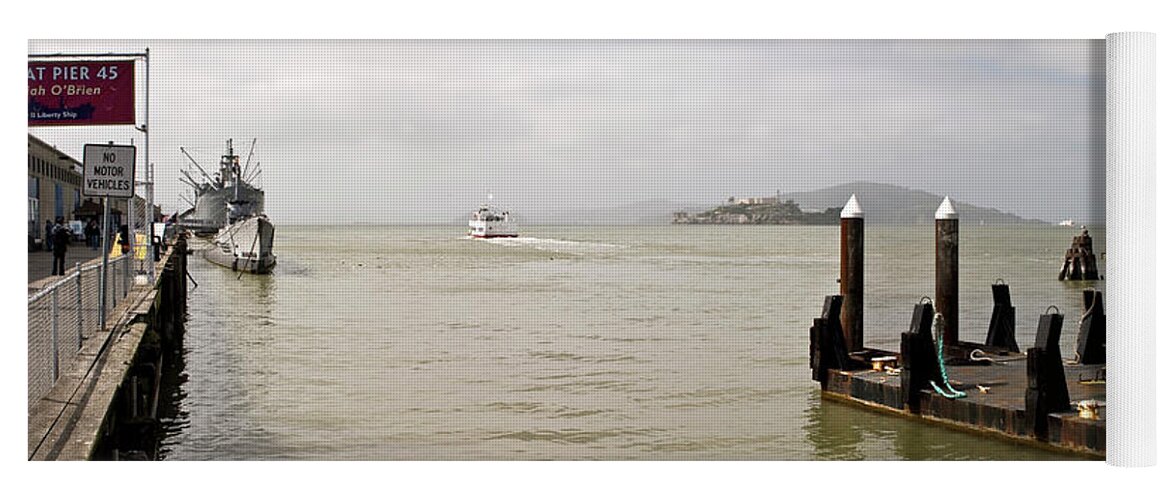 San Francisco Yoga Mat featuring the photograph Pier 45 Fisherman's Wharf 3 by Lee Santa