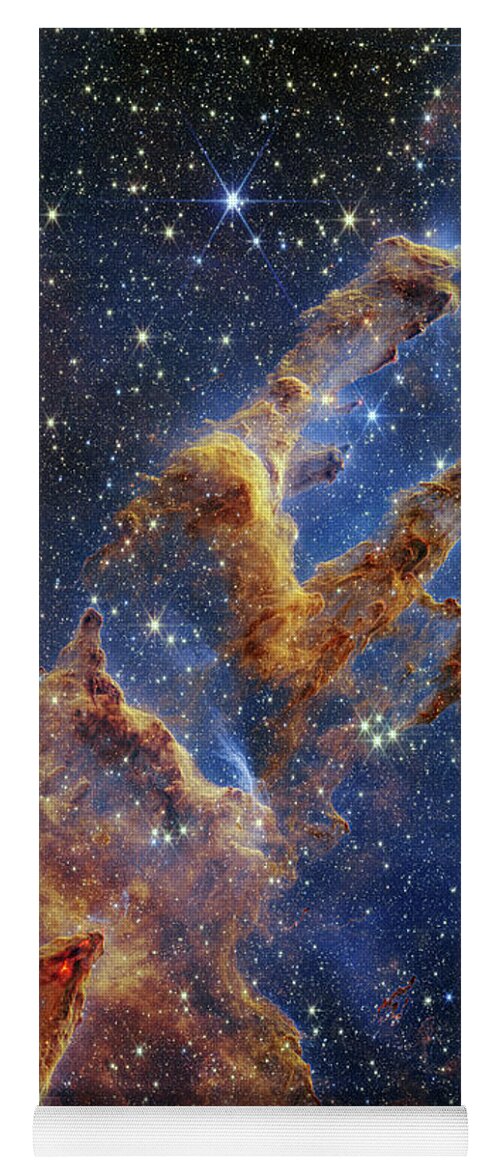 M16 Yoga Mat featuring the photograph Pillars of Creation, JWST image by Science Photo Library