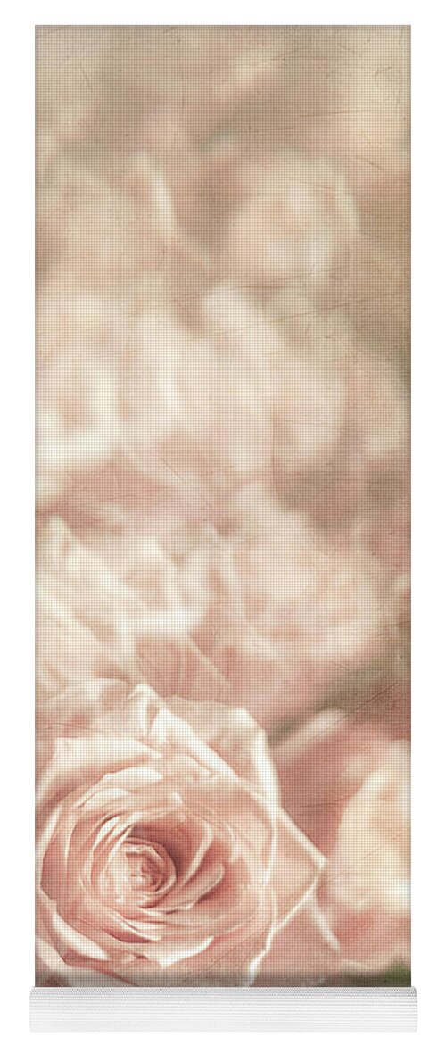 Rose Yoga Mat featuring the photograph Pink Cotton Cloud by Iris Greenwell