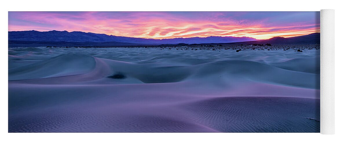 Death Valley Yoga Mat featuring the photograph Pink Dunes by Erin Marie Davis