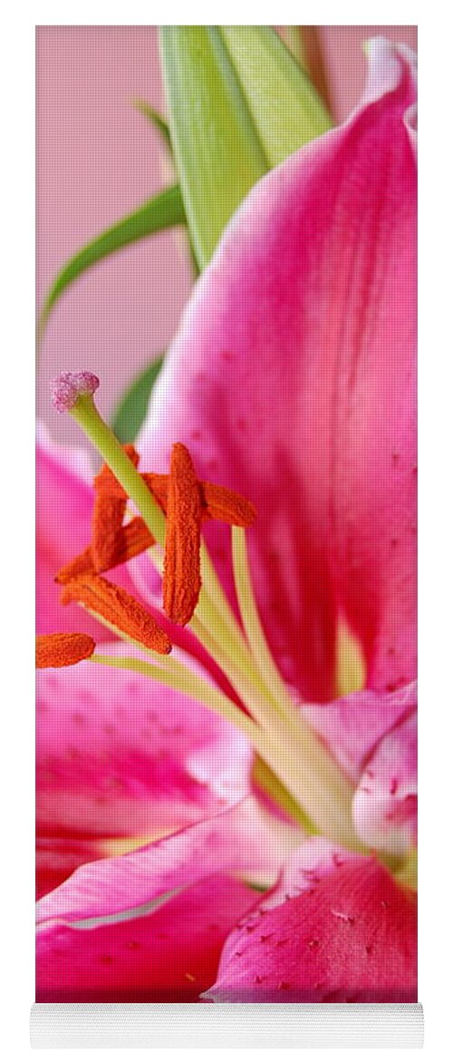 Lily Yoga Mat featuring the photograph Pink Lily 7 by Amy Fose