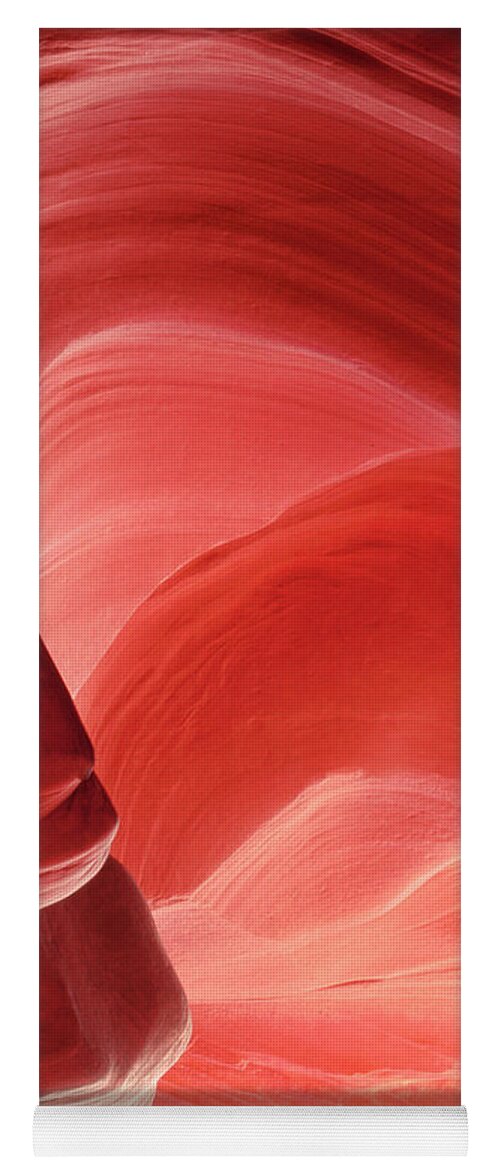 Dave Welling Yoga Mat featuring the photograph Pink Sandstone Detail Lower Antelope Slot Canyon Arizona by Dave Welling