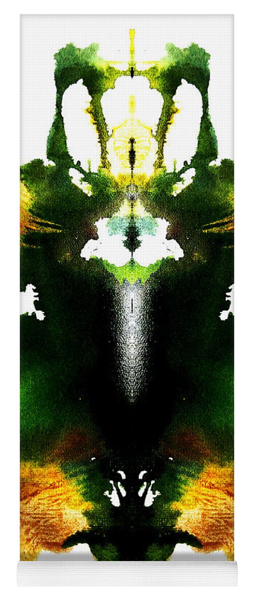Ink Blot Yoga Mat featuring the painting Plant Parenting by Stephenie Zagorski
