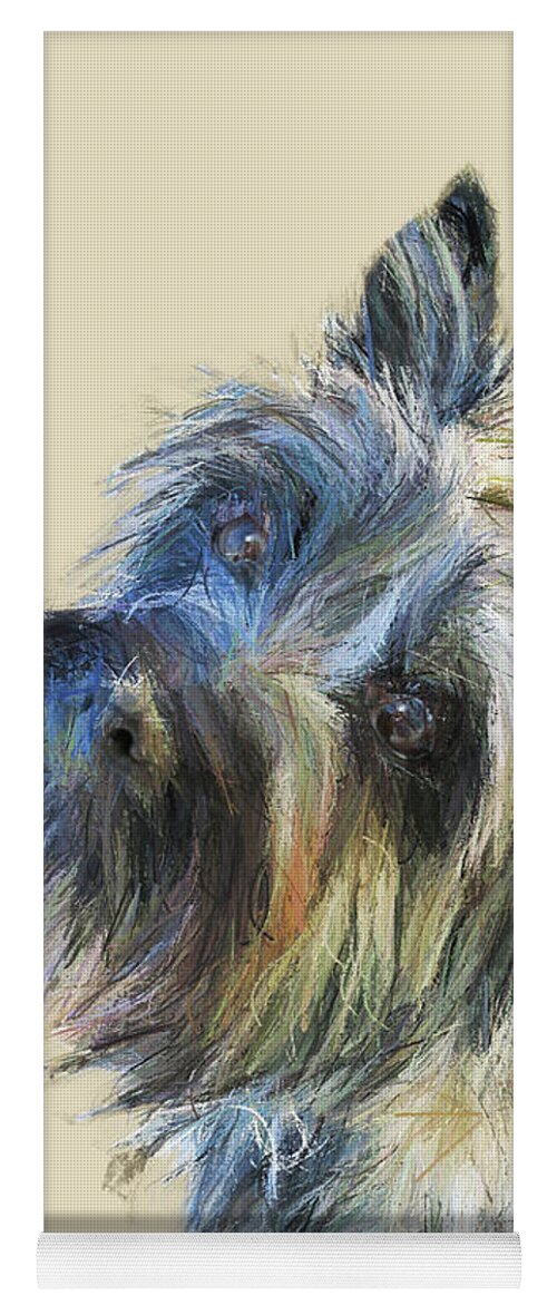 Dog Yoga Mat featuring the digital art Please Can I Have a Treat by Diane Chandler