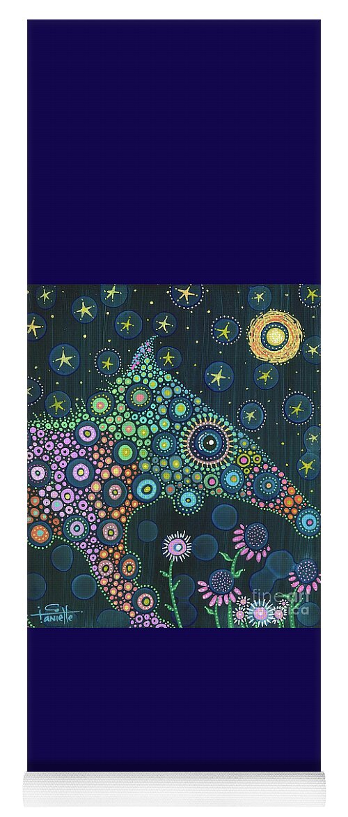 Peccary Painting Yoga Mat featuring the painting Polka Dot Peccary-Anteater-ish by Tanielle Childers