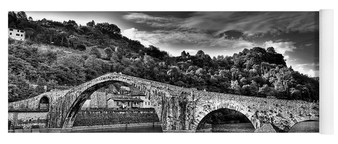 Bridges Yoga Mat featuring the photograph Ponte della Maddalena aka Devil's Bridge - Italy by Paolo Signorini