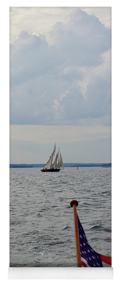  Yoga Mat featuring the photograph Portland Schooner by Annamaria Frost
