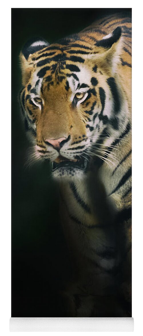 Tiger Yoga Mat featuring the photograph Portrait of Tiger by Kiran Joshi