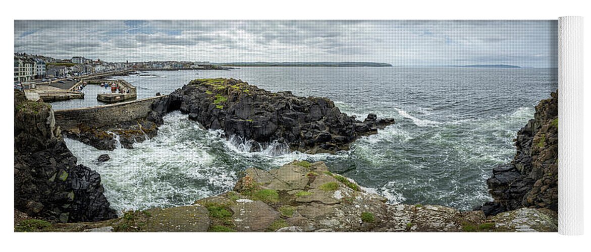 Portstewart Yoga Mat featuring the photograph Portstewart Harbour 1 by Nigel R Bell