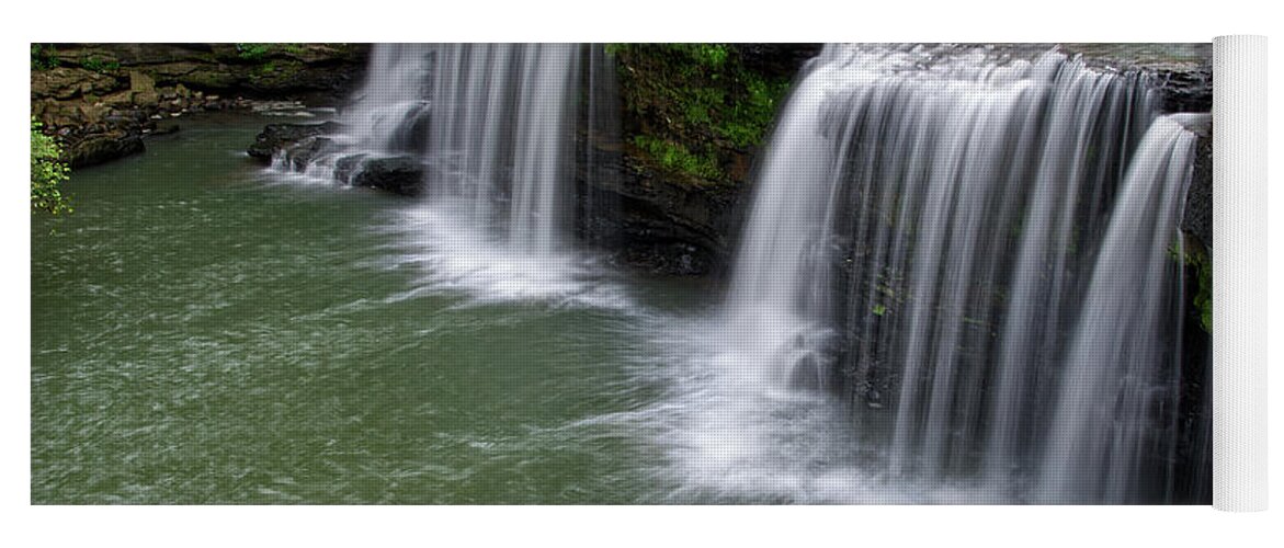 Waterfall Yoga Mat featuring the photograph Potter's Falls 9 by Phil Perkins