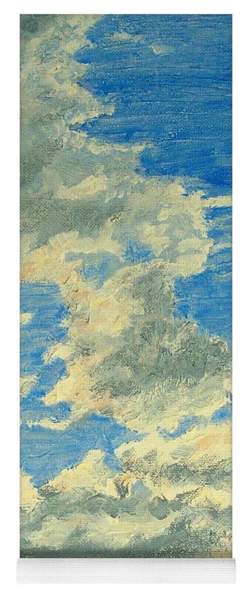 Clouds Yoga Mat featuring the painting Prairie Storm Coming by Ian MacDonald